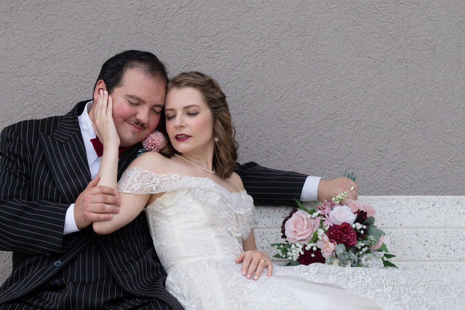 Bride & groom captured by an Omaha wedding photographer